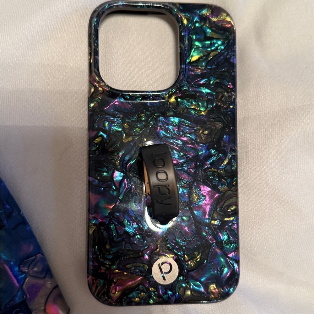 Loopy Case for iPhone 14 Pro (may fit other iphones)  Abalone Shell Design